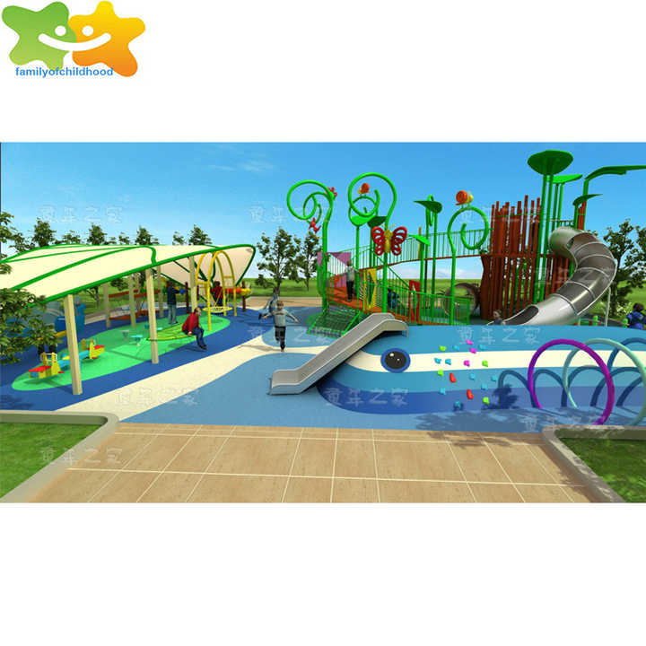 Big Slides Customized children plastic outdoor playground equipment