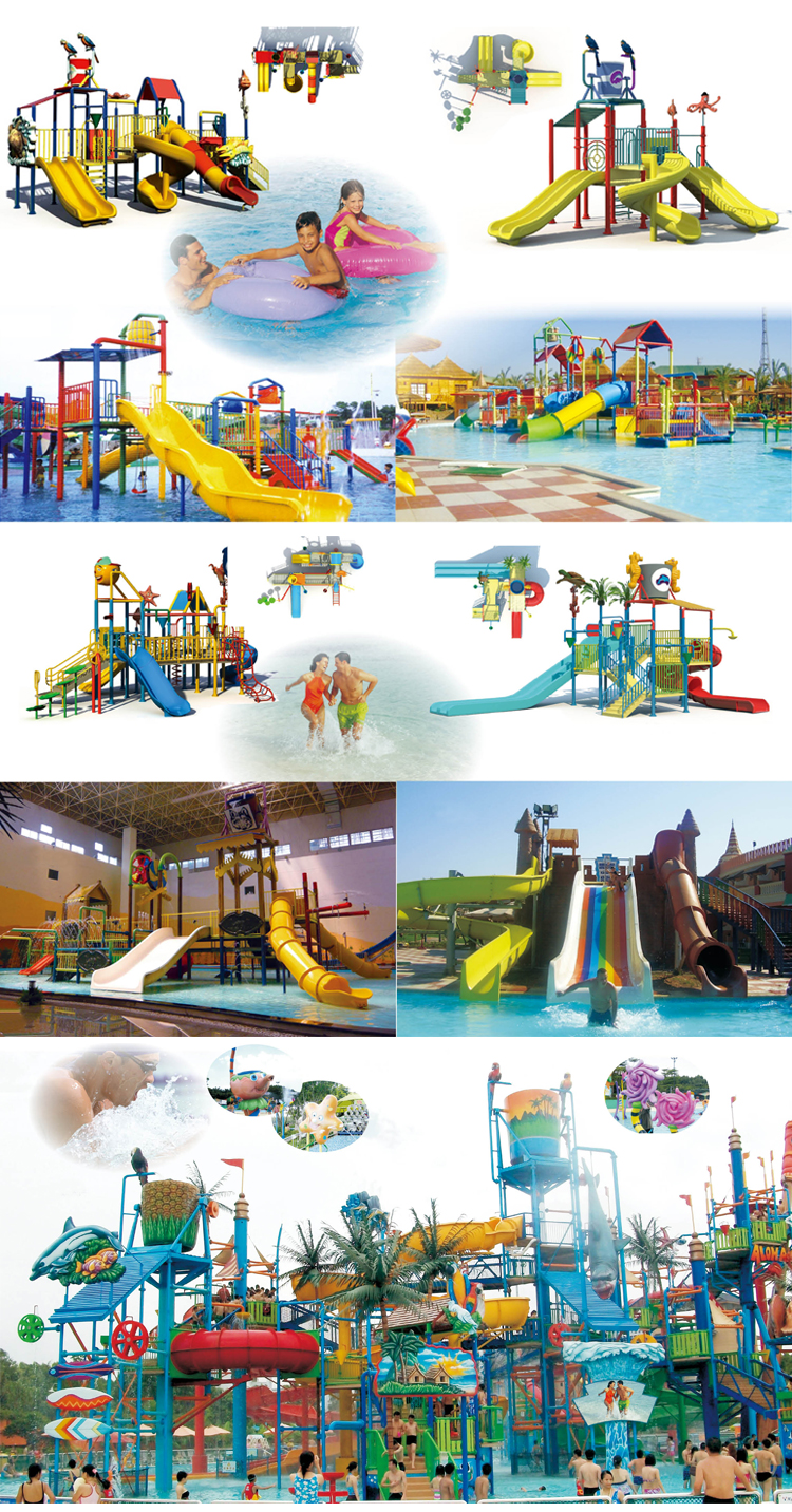 Large Water Park Water Play Equipment Water Slide For Sale