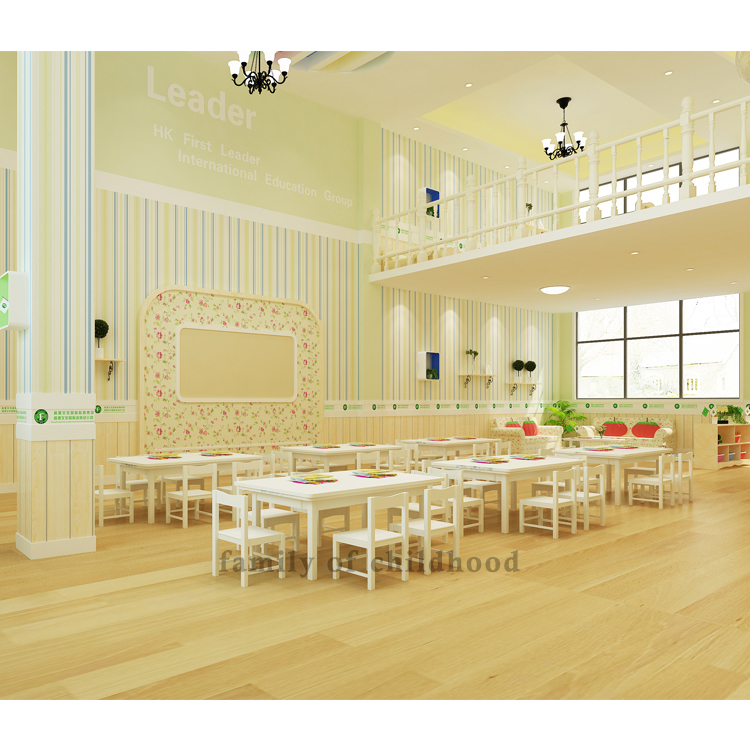 Factory Wholesale Kindergarten Classroom Furniture Kids School Wood Furniture