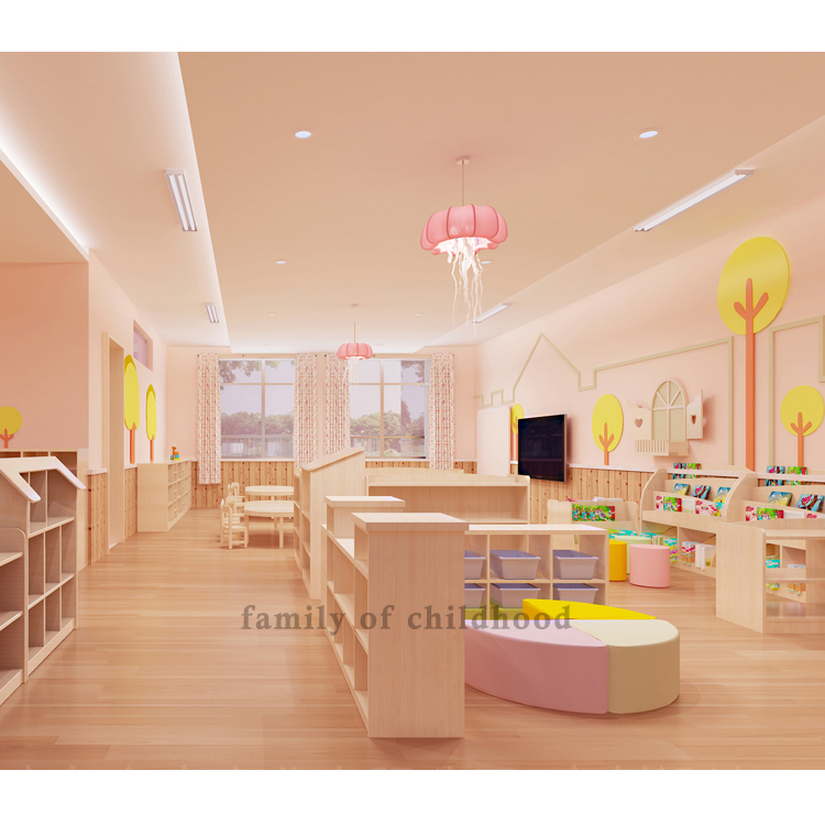 Professional Kids Wooden Furniture Sets Table Chair Children Classroom Preschool Furniture