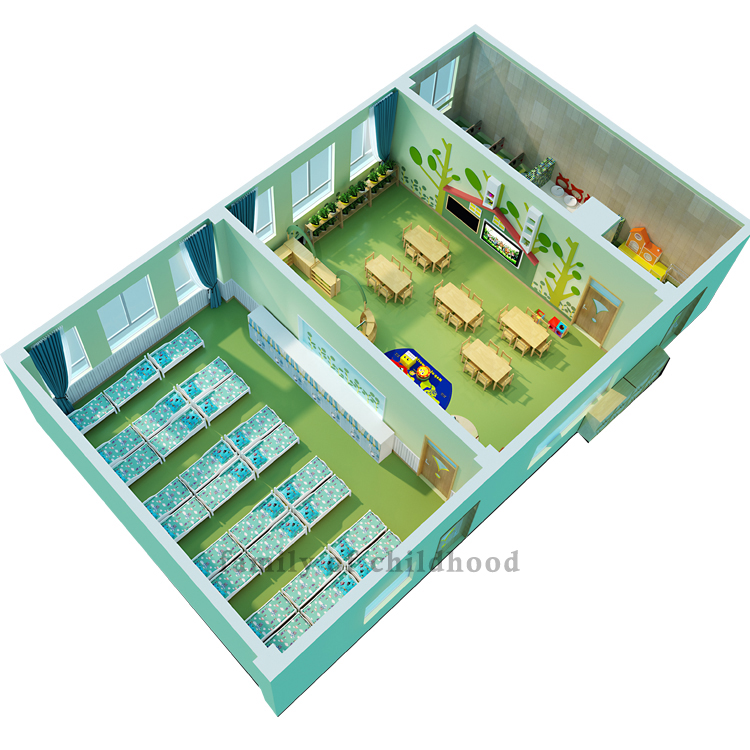 Preschool And Kindergarten Furniture Children School Study Desk And Chair