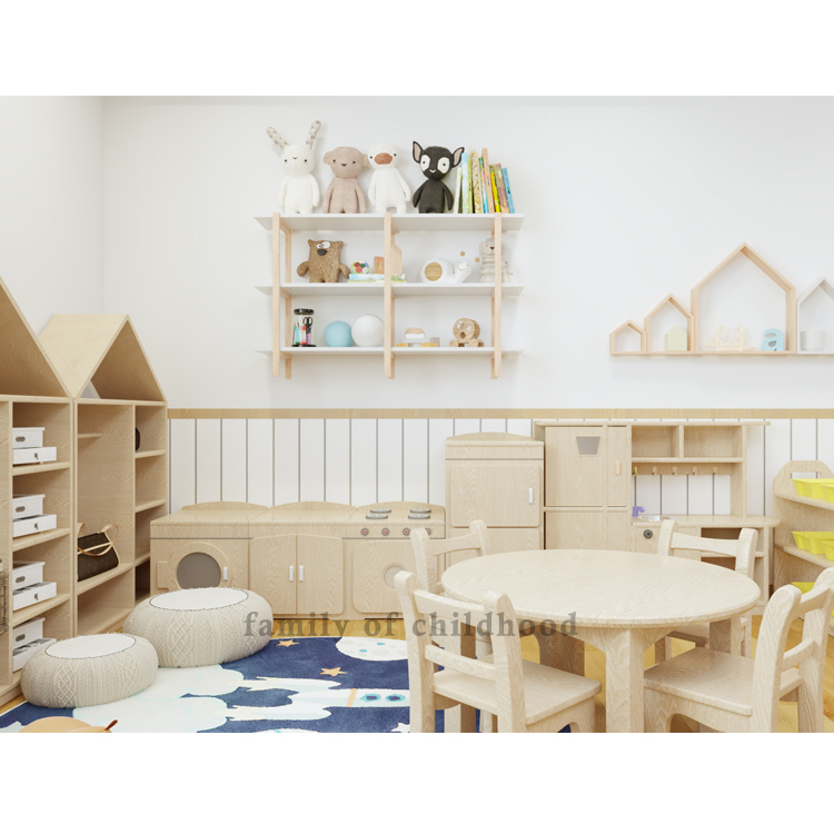 Montessori School Shelf Furniture Daycare Creche Furniture Preschool Kids Furniture Sets