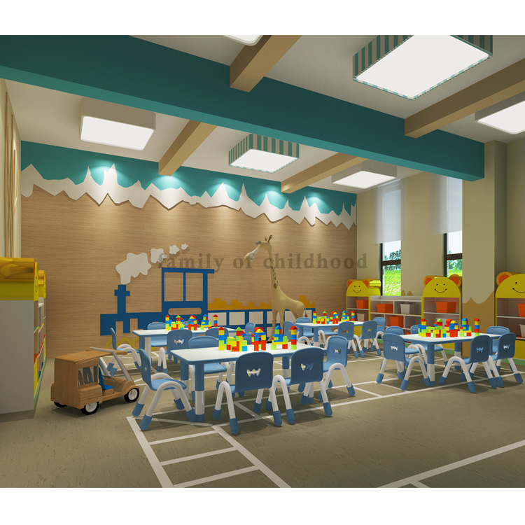 Kids Play School Plastic Furniture Kindergarten Furniture Baby Plastic Chairs Sets