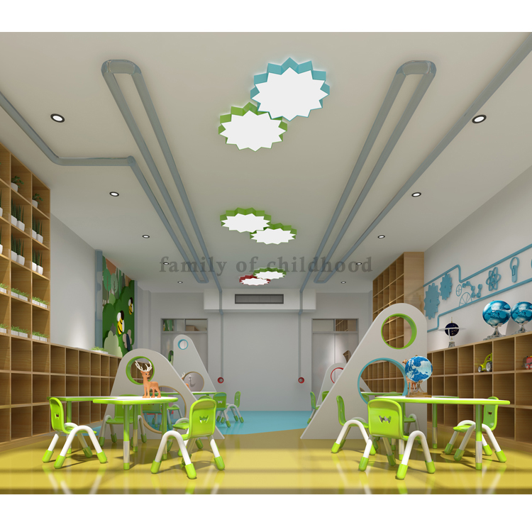 Kindergarten School Science Room Student Plastic Furniture Toddler Furniture Set Kids Table And Chair