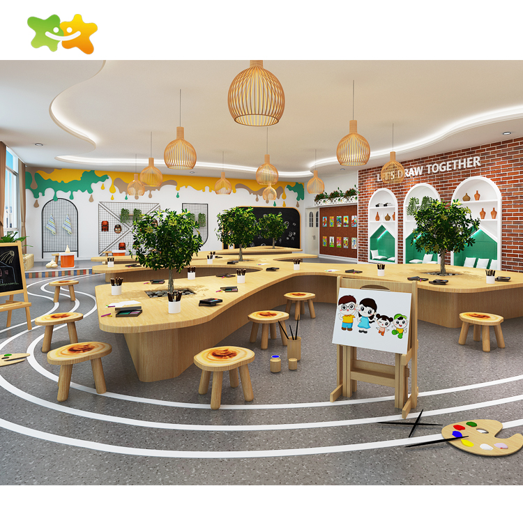 Kindergarten Art Room Furniture Kids Tables Furniture Wooden Furniture For A Kindergarten Class