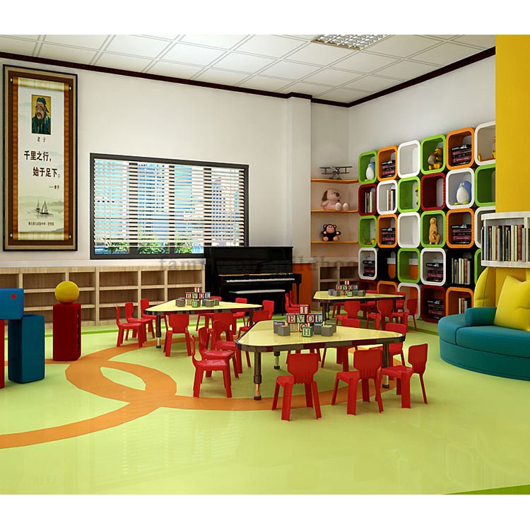 Modern Daycare Center Furniture Kids Toy Storage Kids Event Furniture Table And Chair For Daycare