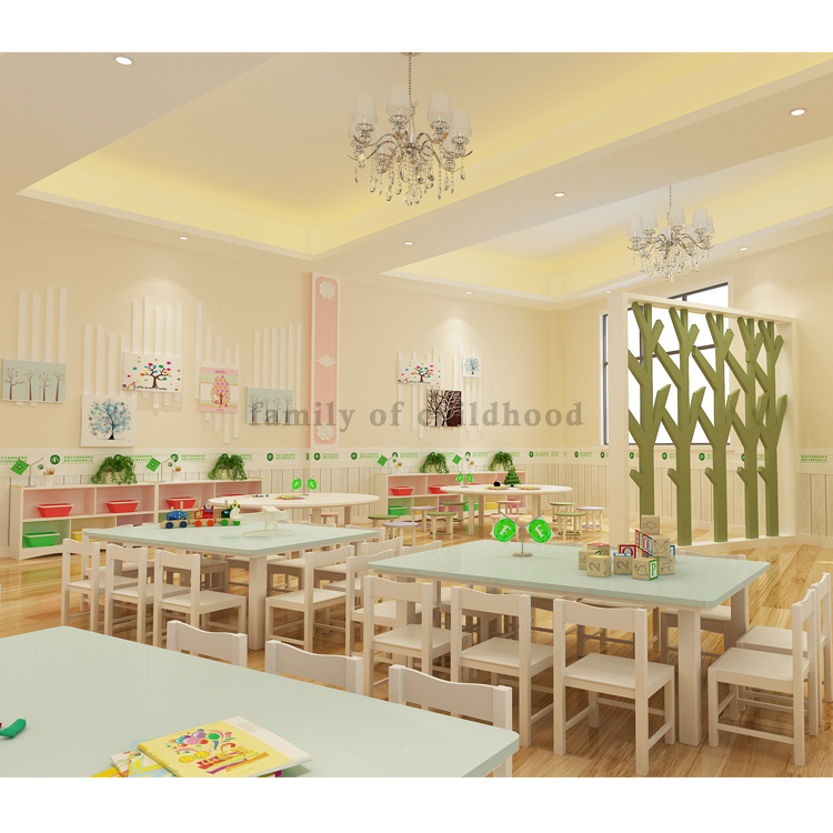 Factory Price Children Furniture Sets Children Classroom Table Chair Kids Nursery School Furniture