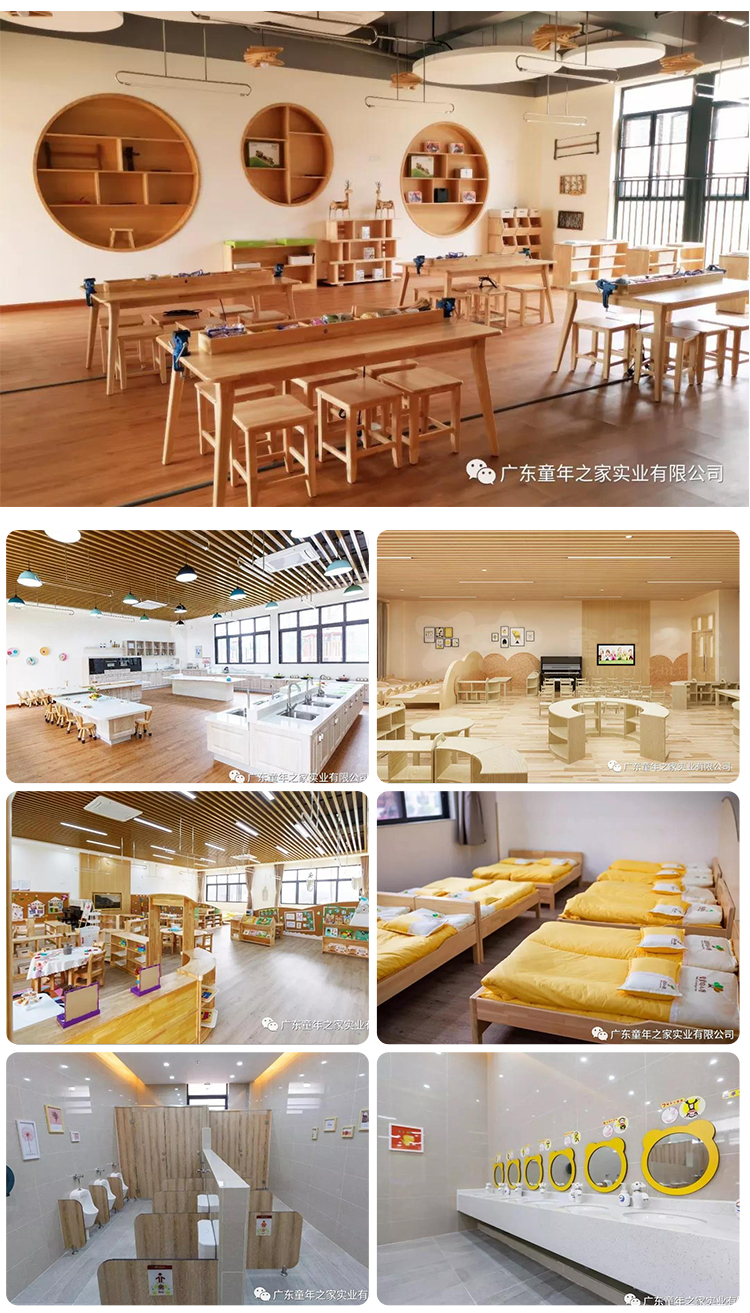 Wooden preschool classroom furniture