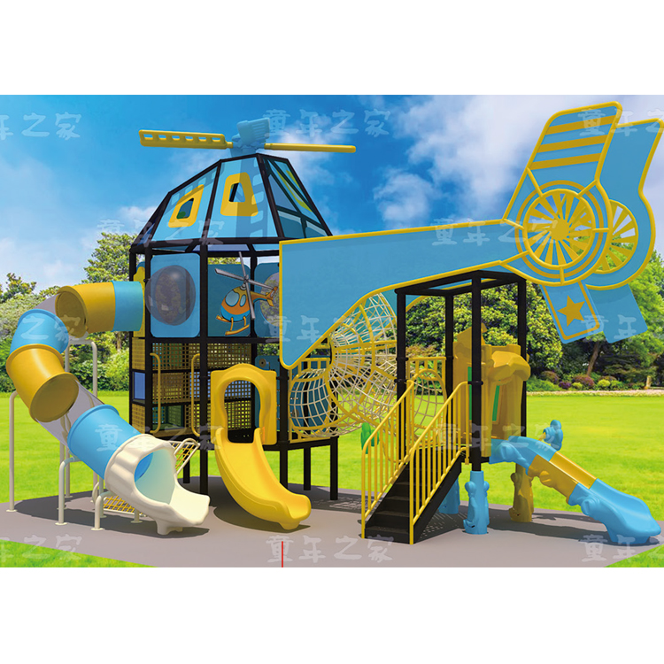 Public Park Kids Outdoor Playground Children Plastic Slide Preschool Kids Slides