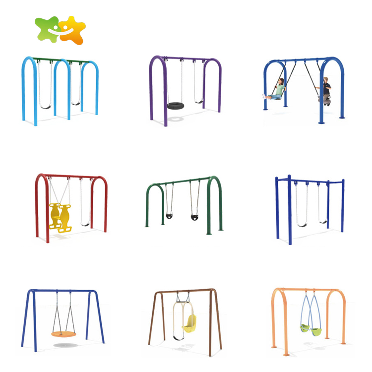 Kindergarten Outdoor Playground Baby Swing Set Outdoor Metal Swing Garden Swing for Children