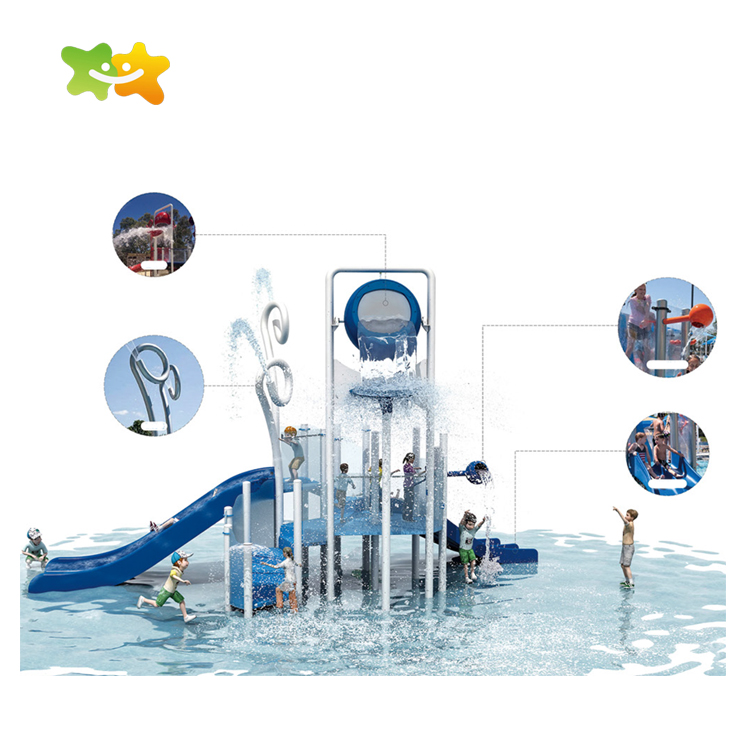 Water Play Equipment Small Kids Water House Water Slide for Children