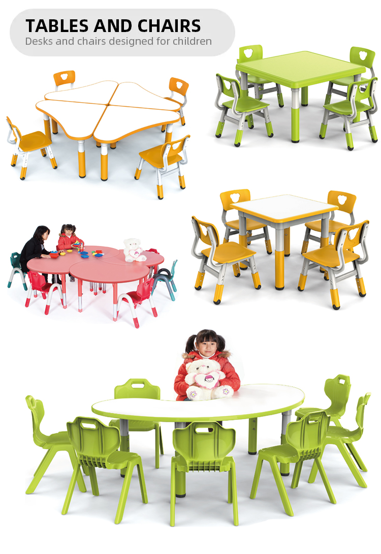 Preschool activity tables and chairs