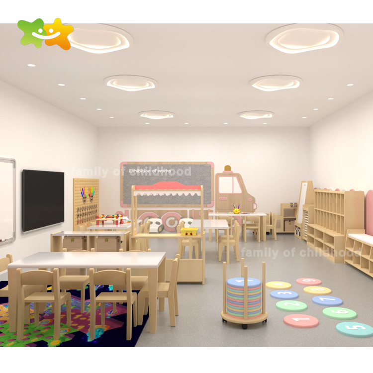 Saudi Arabia Project Nasaem Alfarah Kindergarten Indoor Classroom Furniture And Outdoor Playground Equipment